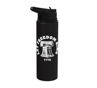 Deja que la libertad suene la campana de la libertad Stainless Steel Insulated Water Bottle