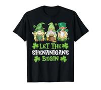 Deja Que Las travesuras comiencen los gnomos irlandeses Día de San Patricio Camiseta gráfica económica