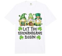 Deja Que Las travesuras comiencen los gnomos irlandeses Día de San Patricio Comfort Colors Adult Heavyweight T-Shirt