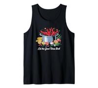 Deja que los buenos tiempos hiervan la temporada de cangrejos de río Louisiana Camiseta sin Mangas