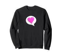 Deja que tu corazón hable - burbuja con el símbolo del corazón Sudadera
