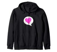 Deja que tu corazón hable - burbuja con el símbolo del corazón Sudadera con Capucha