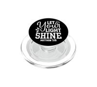 Deja Que tu luz Brille - Mateo 5:16 Inspiración PopSockets PopGrip para MagSafe