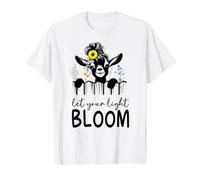 Deja Que tu luz florezca la Cabra Camiseta gráfica económica