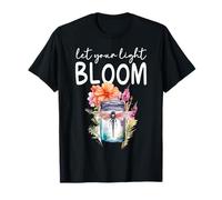 Deja que tu luz florezca la flor de libélula Camiseta