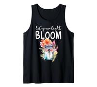Deja que tu luz florezca la flor de libélula Camiseta sin Mangas