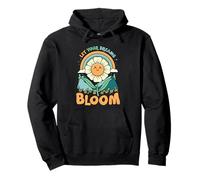 Deja que tus sueños florezcan lindo diseño de flores retro Sudadera con Capucha