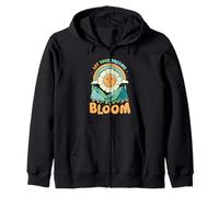 Deja que tus sueños florezcan lindo diseño de flores retro Sudadera con Capucha