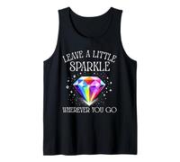 Deja un Poco de Brillo Donde quiera Que vayas Lindo Camiseta sin Mangas