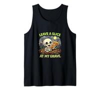 Deja una Rebanada en mi Tumba Skeleton Pizza Lover Camiseta sin Mangas
