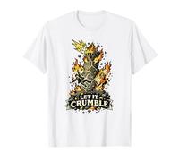 Déjalo desmoronarse Tarot Tower Lightning Art Camiseta