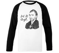 Déjalo IR Camiseta De Béisbol Unisex Blanca con Mangas Negras Black-Sleeved White Unisex Baseball T-Shirt