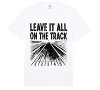 Déjalo Todo en la Pista y el Campo Jugador Atleta Comfort Colors Adult Heavyweight T-Shirt