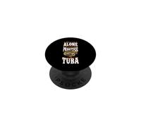 Déjame Along Necesito Practicar Mi Tuba PopSockets PopGrip Adhesivo