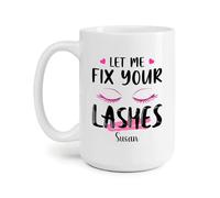 Déjame Arreglar Tus Pestañas Tazas Té Novedad Tazón Graciosa Tazón De Café Regalos Novedosos Para Amigos Novios Familiares 330Ml