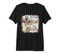Déjame contarte Acerca de mi Cruz bíblica de Jesús blanqueada con Leopardo Camiseta Premium