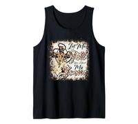 Déjame contarte Acerca de mi Cruz bíblica de Jesús blanqueada con Leopardo Camiseta sin Mangas