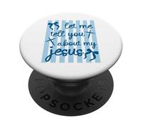 Déjame contarte Acerca de mi fe Cristiana de Jesús PopSockets PopGrip Adhesivo