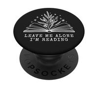 Déjame en Paz, Estoy Leyendo un Libro Floral PopSockets PopGrip Adhesivo
