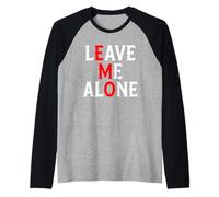 Déjame en paz | Ropa Emo | Emocore Emo Music Fan | Emo Camiseta Manga Raglan