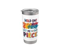 Déjame encontrar esta pieza Rompecabezas Humor Vaso térmico de acero inoxidable de doble pared