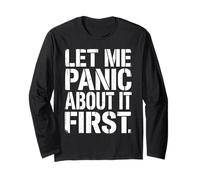 Déjame Entrar en pánico: Primera Cita sarcástica, Divertida y angustiada Manga Larga