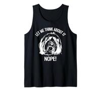 Déjame Pensar en ello Nope Tibetan Terrier Camiseta sin Mangas