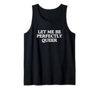 Déjame Ser Perfectamente Queer Desquiciado Orgullo Gay Meme LGBTQ+Mordaza Camiseta sin Mangas