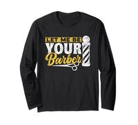 Déjame ser tu Trabajo de barbero Barbers Hobby Barbershop Manga Larga