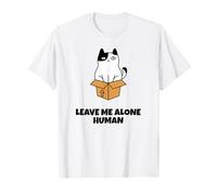 Déjame Solo (Declaración Divertida del Gato Solitario) Camiseta