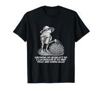 Dejando Crecer mi arbusto para Poder donar un Divertido Meme desquiciado para el año 2000 Camiseta gráfica económica, Hombre, Negro, XL