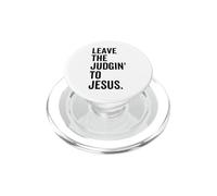 Dejar el Juicio a Jesús Divertida Cita Cristiana de la Biblia PopSockets PopGrip para MagSafe