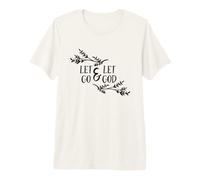 Dejar IR y Dejar a Dios Cita de la Biblia Camiseta Premium