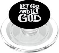 Dejar IR y Dejar a Dios - Dicho de fe Cristiana PopSockets PopGrip para MagSafe
