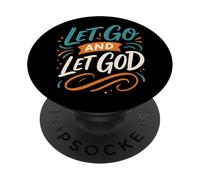Dejar IR y Dejar a Dios - Vintage Christian Faith PopSockets PopGrip Adhesivo
