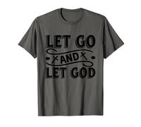 Dejar IR y Dejar Que Dios inspiró la fe Motivación Christian Camiseta