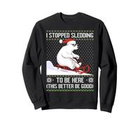 Dejé de Andar en Trineo para Estar aquí, es Mejor Que Sea un Buen Oso Blanco Sudadera