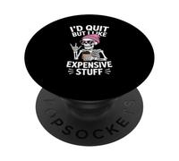 Dejé de fumar pero me gustan las cosas caras - Oficina de PopSockets PopGrip Adhesivo