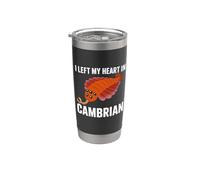 Dejé mi corazón en Cámbrico Funny Opabinia Paleontología Vaso térmico de acero inoxidable de doble pared