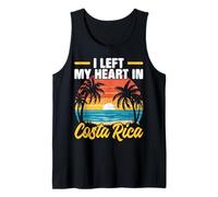 Dejé Mi Corazón En Costa Rica Vacaciones Viajes Costa Rica Camiseta sin Mangas