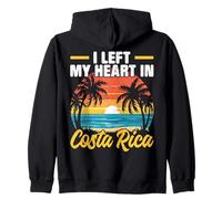 Dejé Mi Corazón En Costa Rica Vacaciones Viajes Costa Rica Sudadera con Capucha