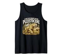Dejé mi corazón en el Pleistoceno Smilodon Sabertooth Camiseta sin Mangas