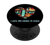 Dejé mi corazón en Italia PopSockets PopGrip Adhesivo