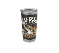 Dejé Mi Escritorio Por Esta Aventura Fantástica Vaso térmico de acero inoxidable de doble pared