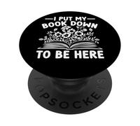 Dejé mi Libro para Estar aquí PopSockets PopGrip Adhesivo