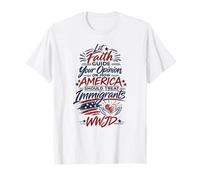 Deje Que la fe guíe su inmigración Ver WWJD Camiseta