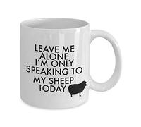 Déjenme En Paz, Hoy Solo Hablo Con Mis Ovejas. Tazas De Cerámica Duradero Tazas De Desayuno Divertido Taza De Café Para Escuela Hogar Oficina 330Ml