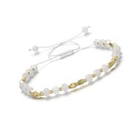 DEJIN Pulsera ajustable de 3 x 4 mm con piedra natural, lapislázuli, amatista, granate, facetada y cuentas de semillas, para mujer, Piedra