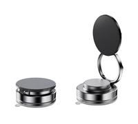 DEJIN Soporte magnético de vacío ajustable de 360°, soporte de teléfono con ventosa manos libres, rotación de 360° y soporte plegable para teléfono para coche/gimnasio/espejo/escritorio/cocina (negro)