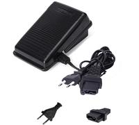DeJivsin Interruptor de pie, Pedal para Máquina de Coser, Pedal Controlador de Pie Piezas de Máquina de Coser para Alfa, Juki, Brother, Wertheim, AEG, Victoria(EU Plug) Interruptor de pie